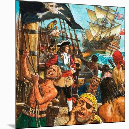 Captain Kidd, Privateer or Pirate?-Kenneth John Petts-Mounted Giclee Print