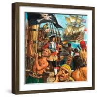 Captain Kidd, Privateer or Pirate?-Kenneth John Petts-Framed Giclee Print