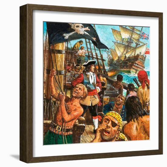 Captain Kidd, Privateer or Pirate?-Kenneth John Petts-Framed Giclee Print