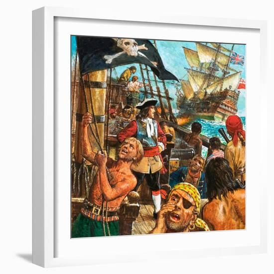 Captain Kidd, Privateer or Pirate?-Kenneth John Petts-Framed Giclee Print