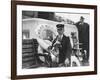 Captain Lane Erickson of the Great Bear with Dog, 1916-Asahel Curtis-Framed Giclee Print