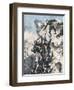 Captain Lebedief Heroically Defending the Bastion at Port Arthur, Russo-Japanese War, 1904-5-null-Framed Giclee Print