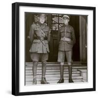 Captain Macdougall, Dso, and Cadet Mullin, Two Canadian Vcs, World War I, 1914-1918-null-Framed Photographic Print