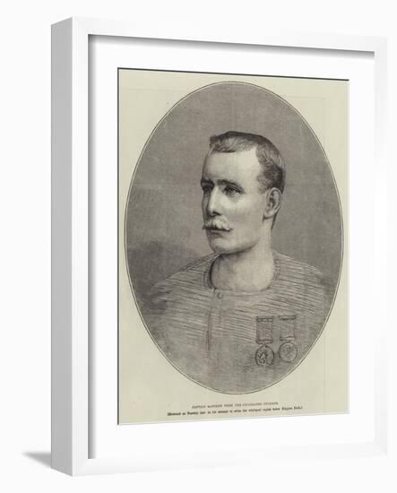 Captain Matthew Webb, the Celebrated Swimmer-null-Framed Giclee Print