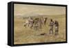 Captain Meriwether Lewis Meeting the Shoshones-Celia Russell-Framed Stretched Canvas