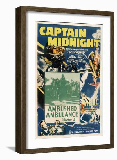 Captain Midnight-null-Framed Art Print
