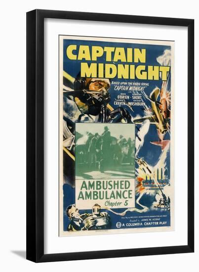 Captain Midnight-null-Framed Art Print