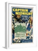 Captain Midnight-null-Framed Art Print