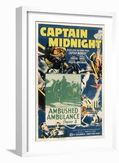 Captain Midnight-null-Framed Art Print