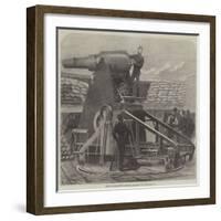 Captain Moncrieff's Protected Barbette Gun-null-Framed Giclee Print