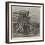 Captain Moncrieff's Protected Barbette Gun-null-Framed Giclee Print