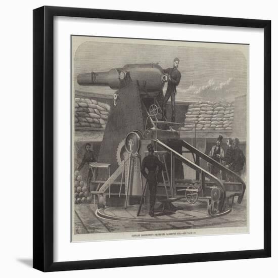 Captain Moncrieff's Protected Barbette Gun-null-Framed Giclee Print