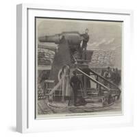 Captain Moncrieff's Protected Barbette Gun-null-Framed Giclee Print