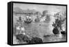 Captain Morgan's Defeat of the Spanish Fleet, 1660S-null-Framed Stretched Canvas