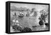 Captain Morgan's Defeat of the Spanish Fleet, 1660S-null-Framed Stretched Canvas