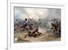 Captain Norman Ramsay, Royal Horse Artillery, Galloping His Troop Through the French Army to…-George Bryant Campion-Framed Giclee Print