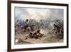 Captain Norman Ramsay, Royal Horse Artillery, Galloping His Troop Through the French Army to…-George Bryant Campion-Framed Giclee Print