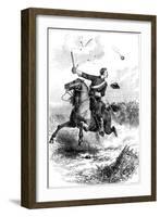 Captain Northrop Leading the Attack at Knoxville, Tennessee, American Civil War, 1863-null-Framed Giclee Print