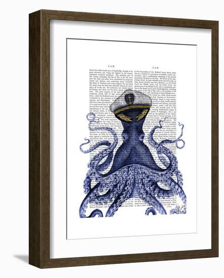 Captain Octopus-Fab Funky-Framed Art Print