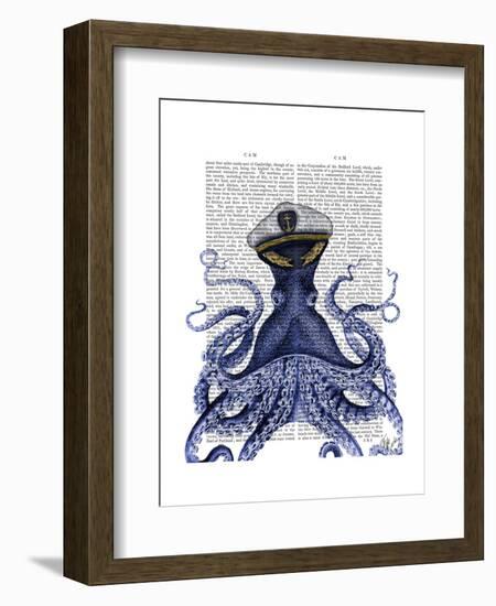 Captain Octopus-Fab Funky-Framed Art Print