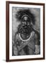 Captain of a Company of Cannibal Fighting Men, New Guinea, 1922-null-Framed Giclee Print