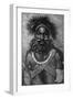 Captain of a Company of Cannibal Fighting Men, New Guinea, 1922-null-Framed Giclee Print