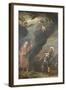 Captain of Gods Army Appearing to Joshua-Ferdinand Bol-Framed Art Print