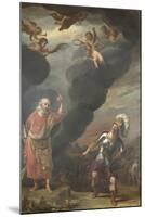 Captain of Gods Army Appearing to Joshua-Ferdinand Bol-Mounted Art Print