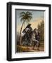 Captain of the Forest with a Prisoner, Voyage Pittoresque Dans Le Bresil-Johann Moritz Rugendas-Framed Giclee Print