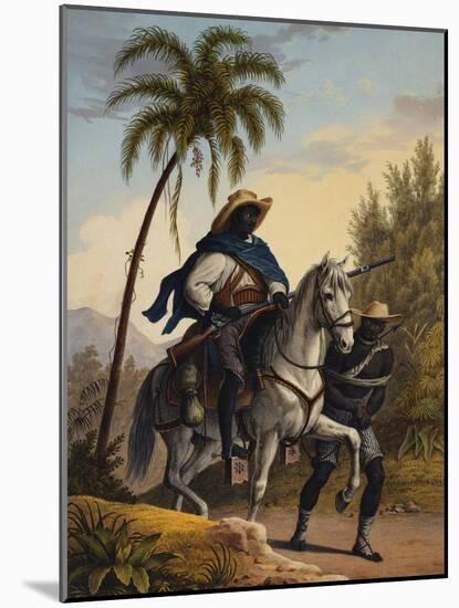 Captain of the Forest with a Prisoner, Voyage Pittoresque Dans Le Bresil-Johann Moritz Rugendas-Mounted Giclee Print
