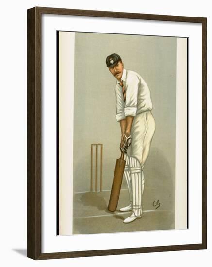 Captain of the Hampshire Cricket Club Edward Wynyard from English Periodical Vanity Fair-null-Framed Photographic Print