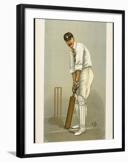 Captain of the Hampshire Cricket Club Edward Wynyard from English Periodical Vanity Fair-null-Framed Photographic Print