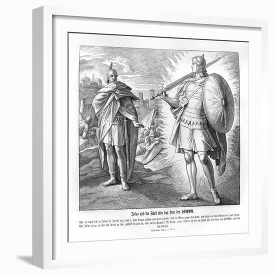 Captain of the Lord's host outside Jericho, Joshua-Julius Schnorr von Carolsfeld-Framed Giclee Print