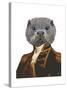 Captain Otter-Fab Funky-Stretched Canvas