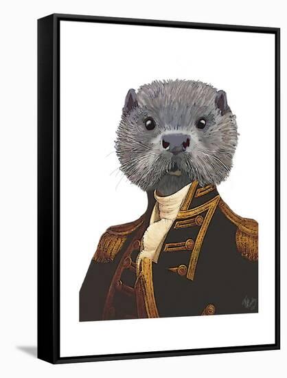 Captain Otter-Fab Funky-Framed Stretched Canvas