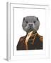 Captain Otter-Fab Funky-Framed Art Print