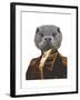 Captain Otter-Fab Funky-Framed Art Print