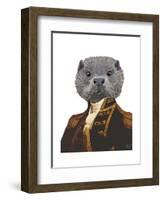 Captain Otter-Fab Funky-Framed Art Print