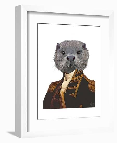 Captain Otter-Fab Funky-Framed Art Print