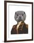 Captain Otter-Fab Funky-Framed Art Print