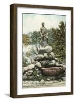 Captain Parker Monument, Lexington-null-Framed Art Print