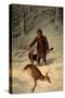 Captain Parker, Still Hunting in the Snow, 1881-Arthur Fitzwilliam Tait-Stretched Canvas