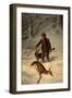 Captain Parker, Still Hunting in the Snow, 1881-Arthur Fitzwilliam Tait-Framed Giclee Print