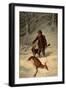 Captain Parker, Still Hunting in the Snow, 1881-Arthur Fitzwilliam Tait-Framed Giclee Print