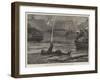 Captain Paul Boyton Exhibiting His Swimming Apparatus in Cork Harbour-null-Framed Giclee Print