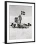 Captain Roald Amundsen at the South Pole, 1912, from 'The Year 1912', Published London, 1913-null-Framed Giclee Print