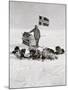 Captain Roald Amundsen at the South Pole, 1912, from 'The Year 1912', Published London, 1913-null-Mounted Giclee Print