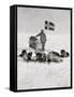 Captain Roald Amundsen at the South Pole, 1912, from 'The Year 1912', Published London, 1913-null-Framed Stretched Canvas