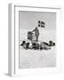 Captain Roald Amundsen at the South Pole, 1912, from 'The Year 1912', Published London, 1913-null-Framed Giclee Print