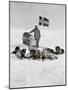 Captain Roald Amundsen at the South Pole, 1912, from 'The Year 1912', Published London, 1913-null-Mounted Giclee Print